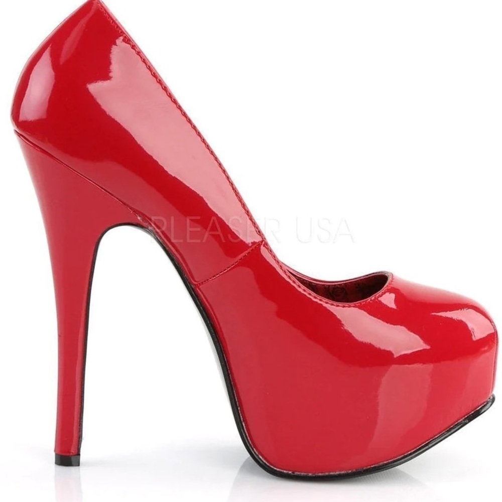 BORDELLO TEEZE-06 PUMP | RED PATENT Heels